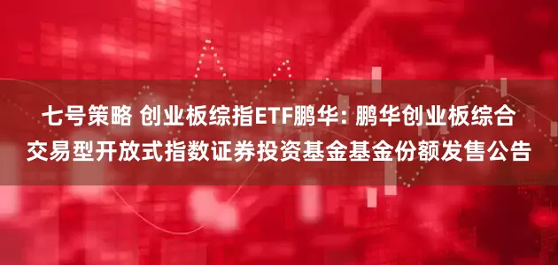 七号策略 创业板综指ETF鹏华: 鹏华创业板综合交易型开放式指数证券投资基金基金份额发售公告