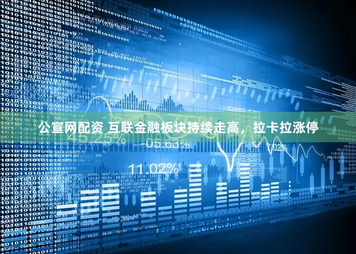 公宣网配资 互联金融板块持续走高，拉卡拉涨停